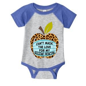 Can't Mask The Love For My Assistant Principal Funny Gift Infant Baby Jersey Bodysuit