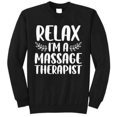 Cool Massage Therapist For Wo Relax Physical Therapy Tall Sweatshirt