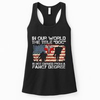 Combat Medic Title Doc Is Not Earned From A Fancy Degree Womens Tank Top