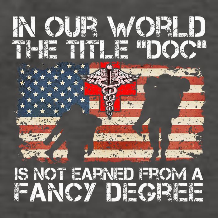 Combat Medic Title Doc Is Not Earned From A Fancy Degree Vector Backpack