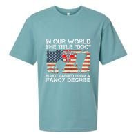 Combat Medic Title Doc Is Not Earned From A Fancy Degree Sueded Cloud Jersey T-Shirt