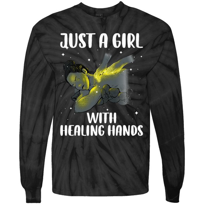 Cute Massage Therapist For Wo Physical Therapy Tie-Dye Long Sleeve Shirt