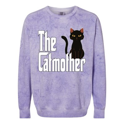 Cat Mother The Catmother Crazy Cat Mom Mama Colorblast Crewneck Sweatshirt