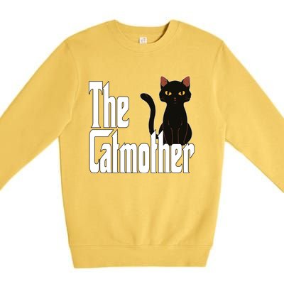 Cat Mother The Catmother Crazy Cat Mom Mama Premium Crewneck Sweatshirt