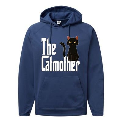 Cat Mother The Catmother Crazy Cat Mom Mama Performance Fleece Hoodie