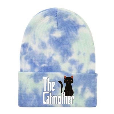 Cat Mother The Catmother Crazy Cat Mom Mama Tie Dye 12in Knit Beanie