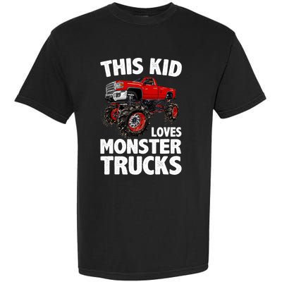 Cute Monster Truck For Boys Girls Monster Truck Lovers Garment-Dyed Heavyweight T-Shirt