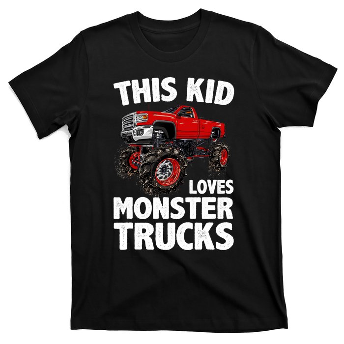 Cute Monster Truck For Boys Girls Monster Truck Lovers T-Shirt