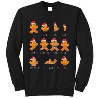 Christmas Math Teacher Fraction Gingerbread Cookie Santa Hat Sweatshirt