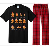 Christmas Math Teacher Fraction Gingerbread Cookie Santa Hat Pajama Set