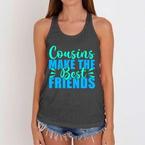 Cousins Make The Best Friends Cousin Women's Knotted Racerback Tank