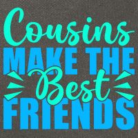 Cousins Make The Best Friends Cousin Cotton Canvas Backpack
