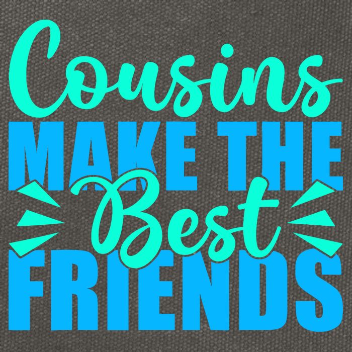 Cousins Make The Best Friends Cousin Cotton Canvas Backpack