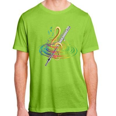 Classical Music Treble Clef Flutist Gift Flute Cute Gift Adult ChromaSoft Performance T-Shirt