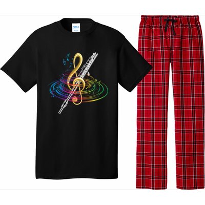 Classical Music Treble Clef Flutist Gift Flute Cute Gift Pajama Set