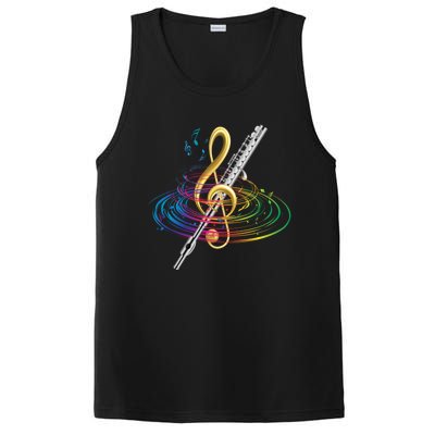 Classical Music Treble Clef Flutist Gift Flute Cute Gift PosiCharge Competitor Tank