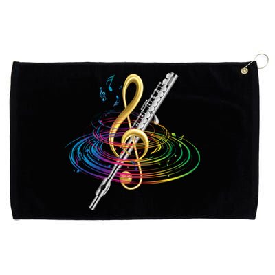 Classical Music Treble Clef Flutist Gift Flute Cute Gift Grommeted Golf Towel