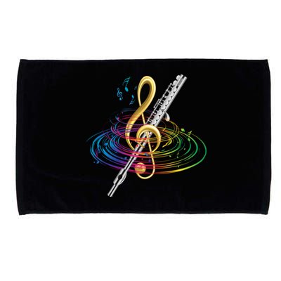 Classical Music Treble Clef Flutist Gift Flute Cute Gift Microfiber Hand Towel