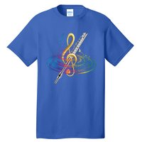 Classical Music Treble Clef Flutist Gift Flute Cute Gift Tall T-Shirt