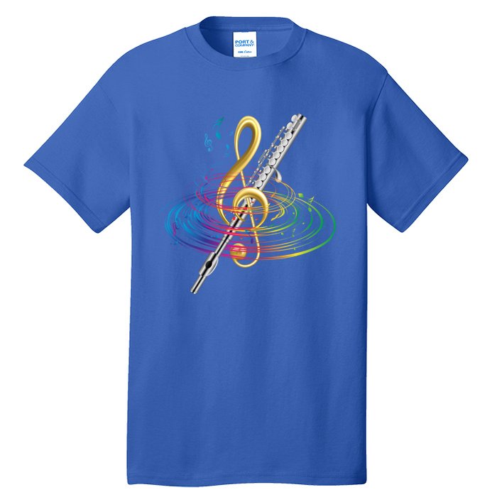 Classical Music Treble Clef Flutist Gift Flute Cute Gift Tall T-Shirt