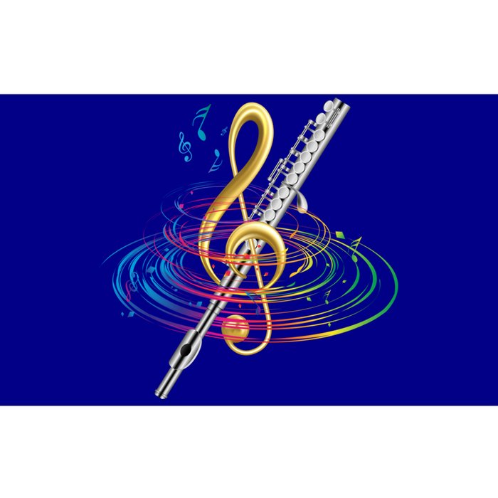 Classical Music Treble Clef Flutist Gift Flute Cute Gift Bumper Sticker