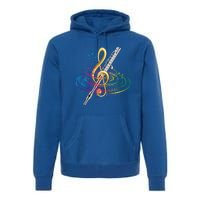 Classical Music Treble Clef Flutist Gift Flute Cute Gift Premium Hoodie