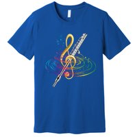 Classical Music Treble Clef Flutist Gift Flute Cute Gift Premium T-Shirt