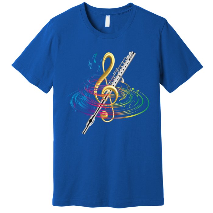 Classical Music Treble Clef Flutist Gift Flute Cute Gift Premium T-Shirt