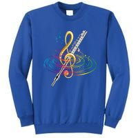 Classical Music Treble Clef Flutist Gift Flute Cute Gift Tall Sweatshirt