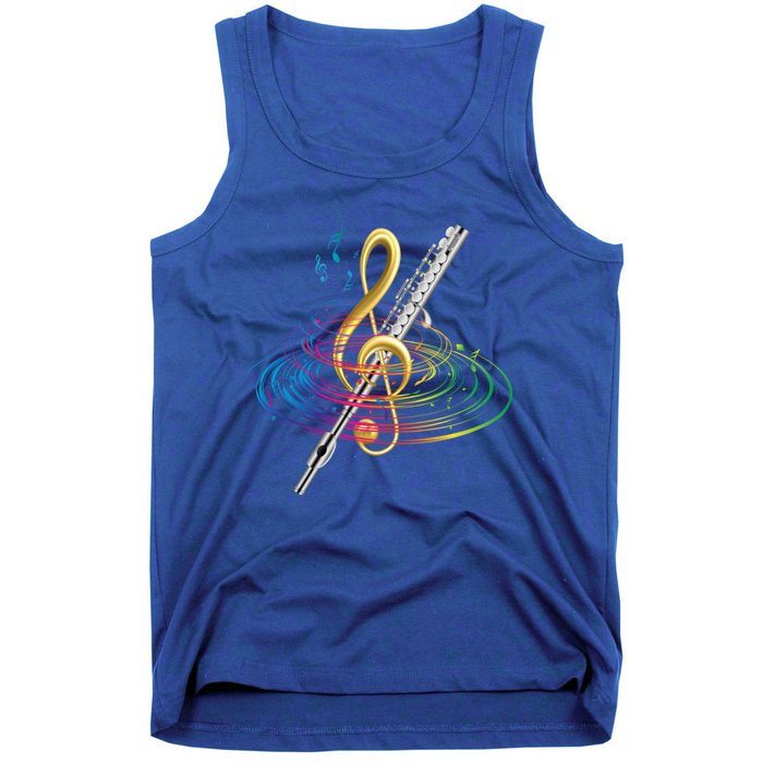 Classical Music Treble Clef Flutist Gift Flute Cute Gift Tank Top