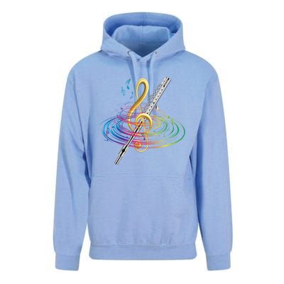 Classical Music Treble Clef Flutist Gift Flute Cute Gift Unisex Surf Hoodie