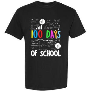 Cute Math Teacher 100 Days Of School Student Maths Class Funny Gift Garment-Dyed Heavyweight T-Shirt