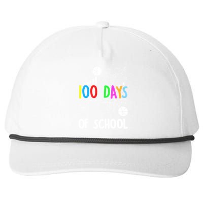 Cute Math Teacher 100 Days Of School Student Maths Class Funny Gift Snapback Five-Panel Rope Hat