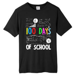 Cute Math Teacher 100 Days Of School Student Maths Class Funny Gift Tall Fusion ChromaSoft Performance T-Shirt