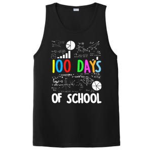 Cute Math Teacher 100 Days Of School Student Maths Class Funny Gift PosiCharge Competitor Tank