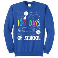 Cute Math Teacher 100 Days Of School Student Maths Class Funny Gift Sweatshirt