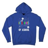 Cute Math Teacher 100 Days Of School Student Maths Class Funny Gift Tall Hoodie