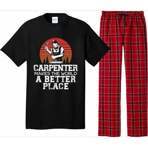 Carpenter Makes This World A Better Place Carpentry Meaningful Gift Pajama Set