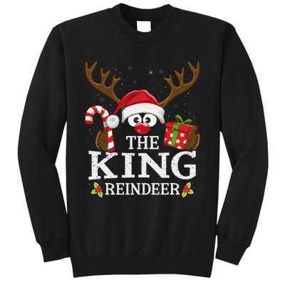 Christmas Matching The King Reindeer Family Sweatshirt