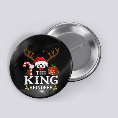 Christmas Matching The King Reindeer Family Button