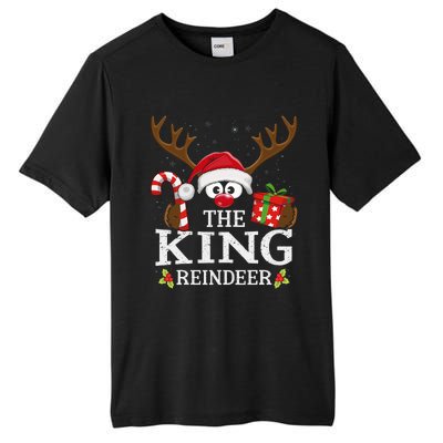 Christmas Matching The King Reindeer Family Tall Fusion ChromaSoft Performance T-Shirt