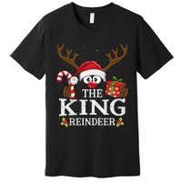 Christmas Matching The King Reindeer Family Premium T-Shirt