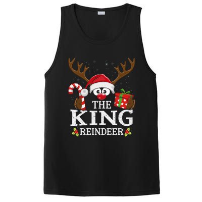 Christmas Matching The King Reindeer Family PosiCharge Competitor Tank