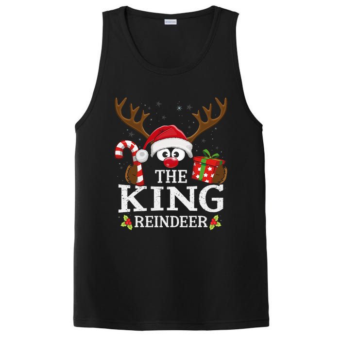 Christmas Matching The King Reindeer Family PosiCharge Competitor Tank