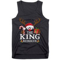 Christmas Matching The King Reindeer Family Tank Top