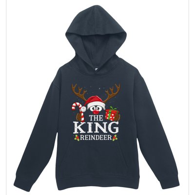 Christmas Matching The King Reindeer Family Urban Pullover Hoodie