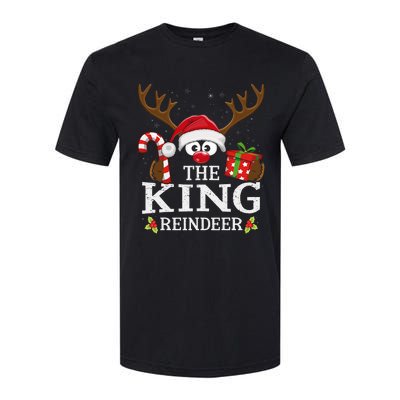 Christmas Matching The King Reindeer Family Softstyle CVC T-Shirt