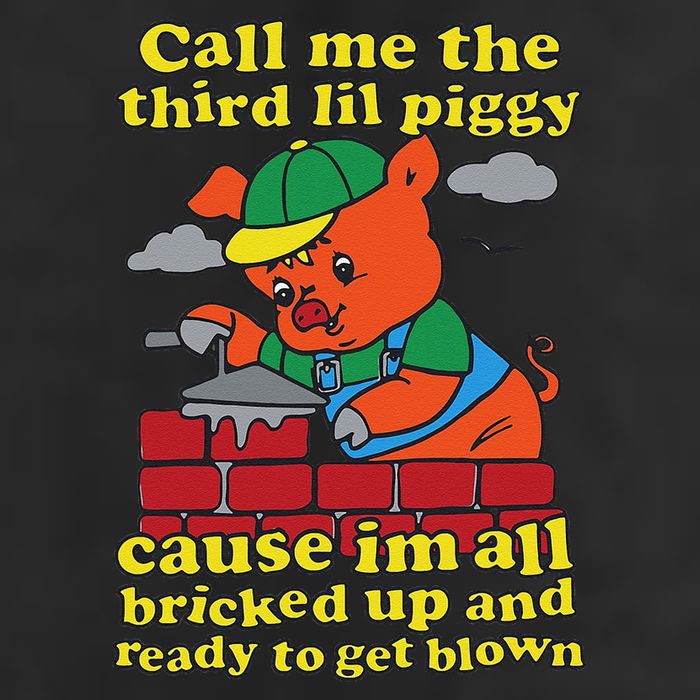 Call Me The Third Lil Piggy Cause IM All Bricked Up 15oz Campfire Ceramic Mug