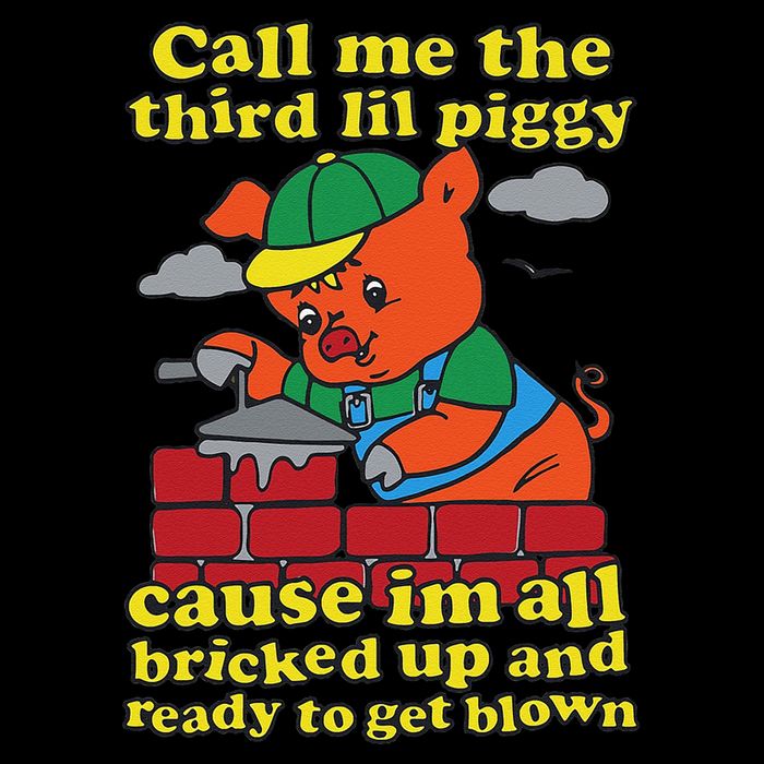 Call Me The Third Lil Piggy Cause IM All Bricked Up Bag