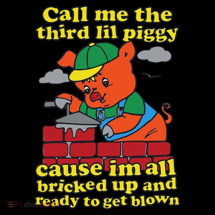 Call Me The Third Lil Piggy Cause IM All Bricked Up Zip Tote Bag